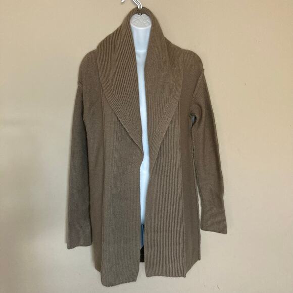 NWT Vince Collared Open Front Sweater Cardigan Alpaca Cashmere Wool Size Small - Picture 1 of 16